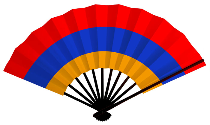 アルメニア国旗扇子