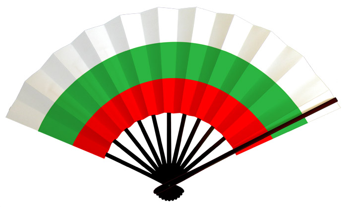 ブルガリア国旗扇子