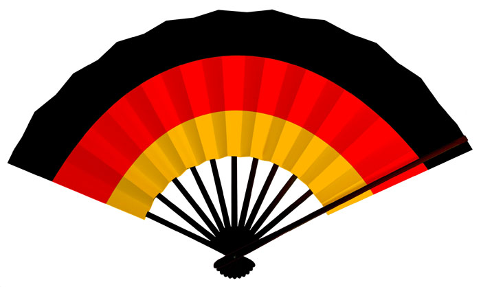 ドイツ国旗扇子