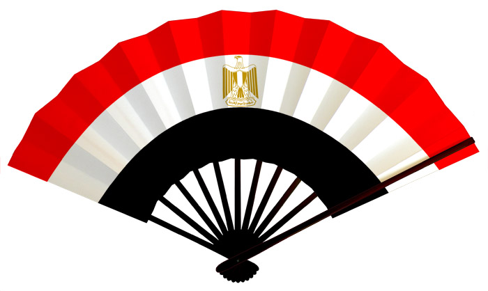 エジプト国旗扇子