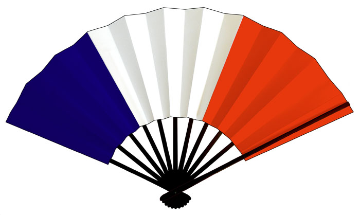 フランス国旗扇子