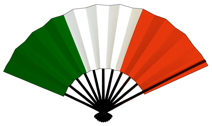 イタリア国旗扇子