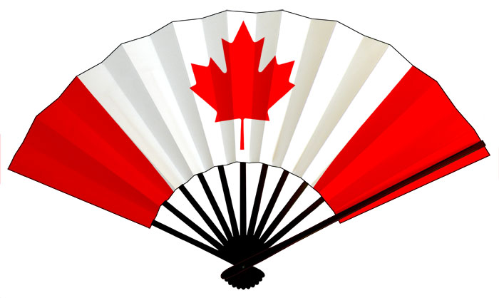 カナダ国旗扇子