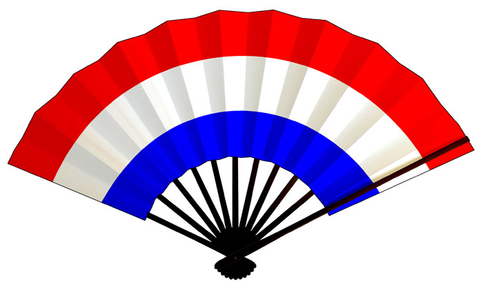 オランダ国旗扇子