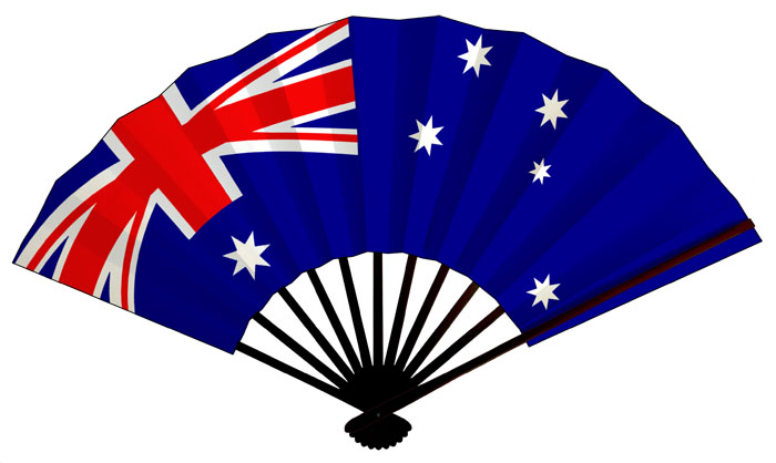 オーストラリア国旗扇子