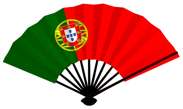 ポルトガル国旗扇子