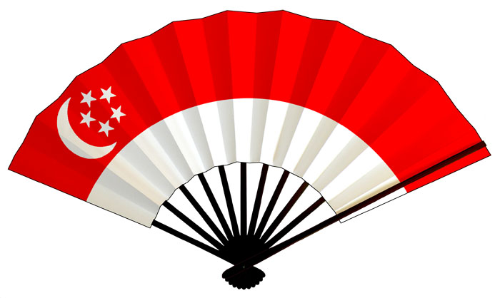 シンガポール国旗扇子