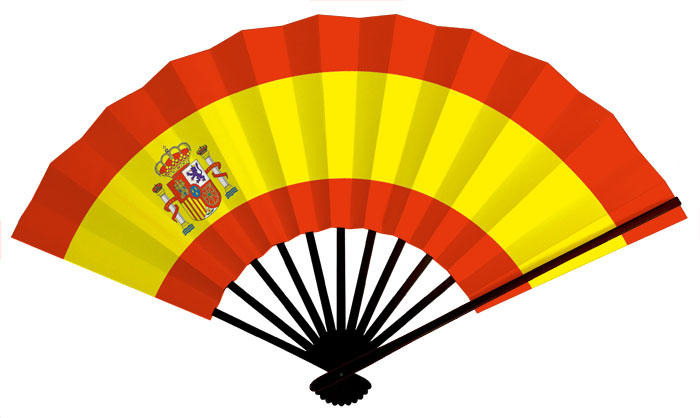 スペイン国旗扇子