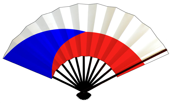 チェコ国旗扇子